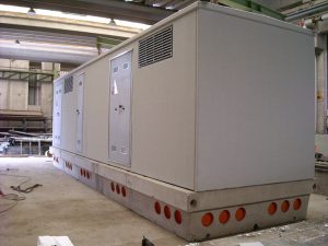 Cabine elettriche monoblocco | Modulo Cimac | Produzione in serie di cabine elettriche prefabbricate in c.a.v. e omologate ENEL